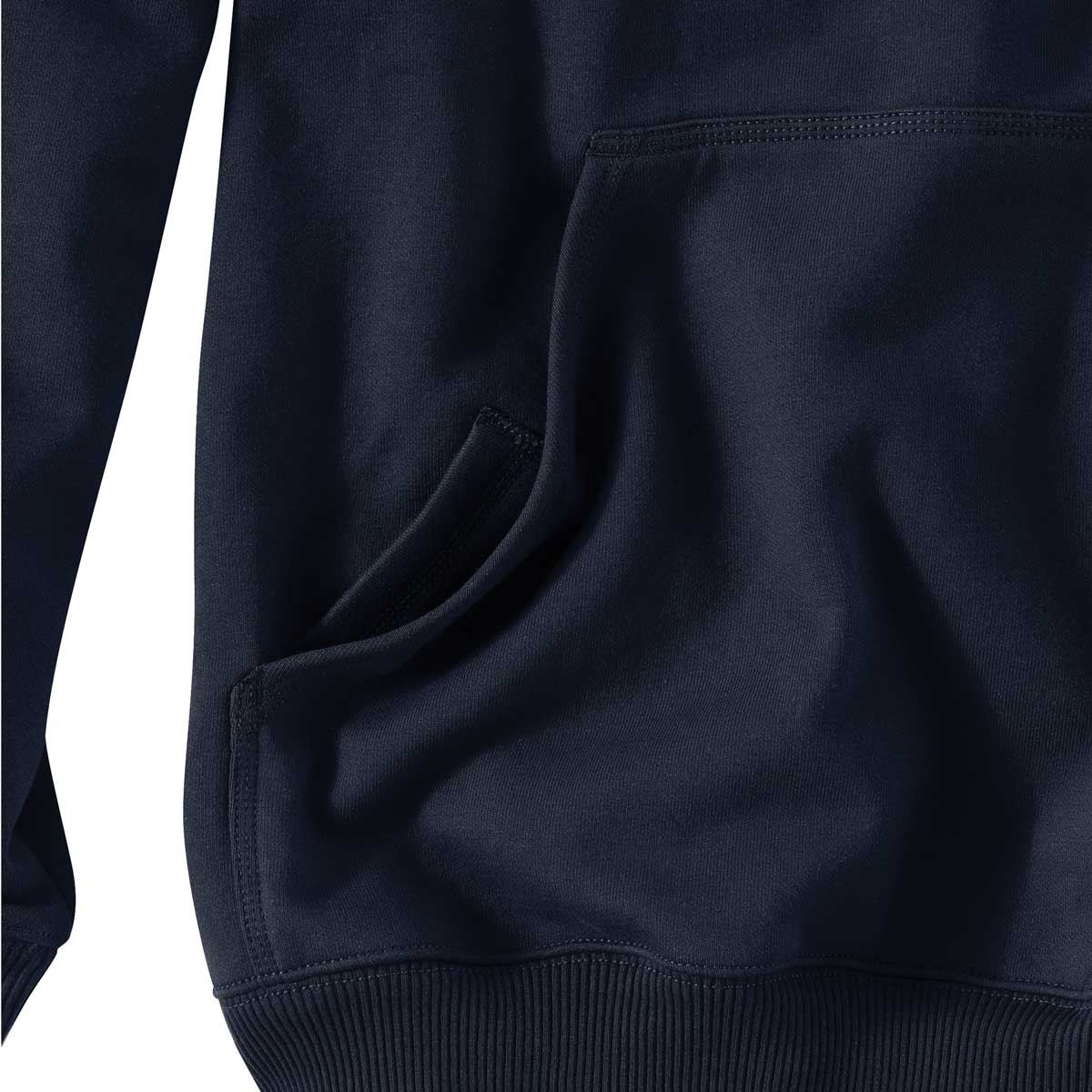 Navy colored Carhartt Rain Defender Loose Fit Heavyweight Sweatshirt