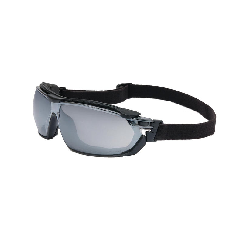 UVEX Livewire Sealed Safety Glasses - Anti-Fog, UV Extreme Protection, Silver Frame With SCT-Reflect 50 Lens