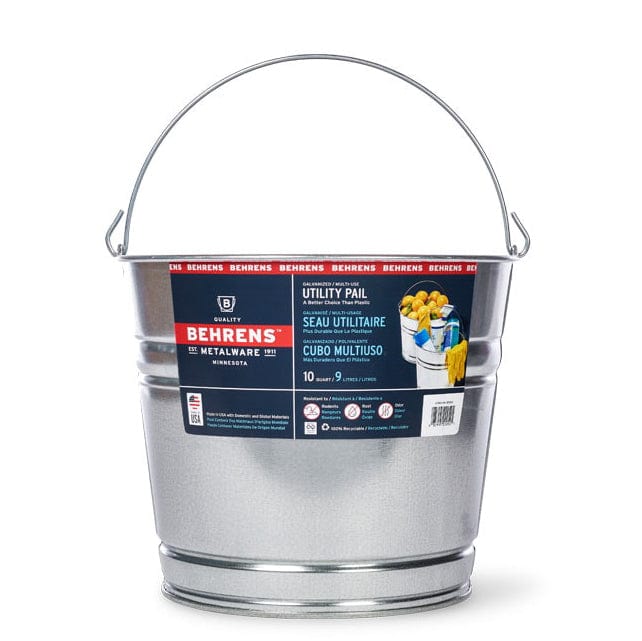 10 qt. Galvanized Steel Pails