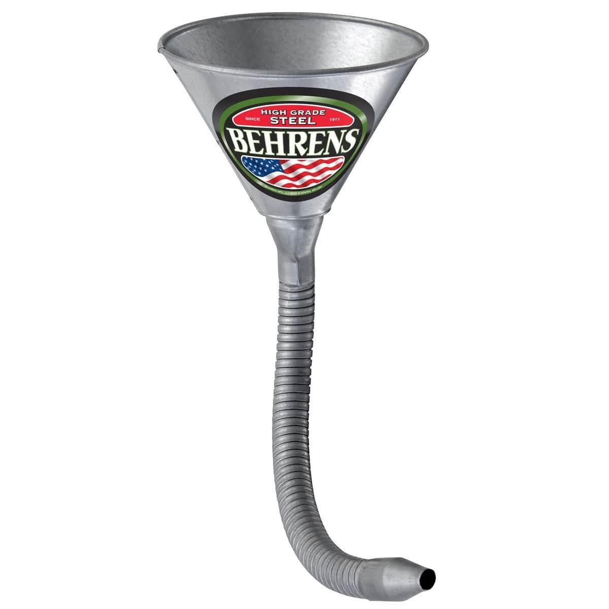 Galvanized Steel Funnel w/14" Flex Spout