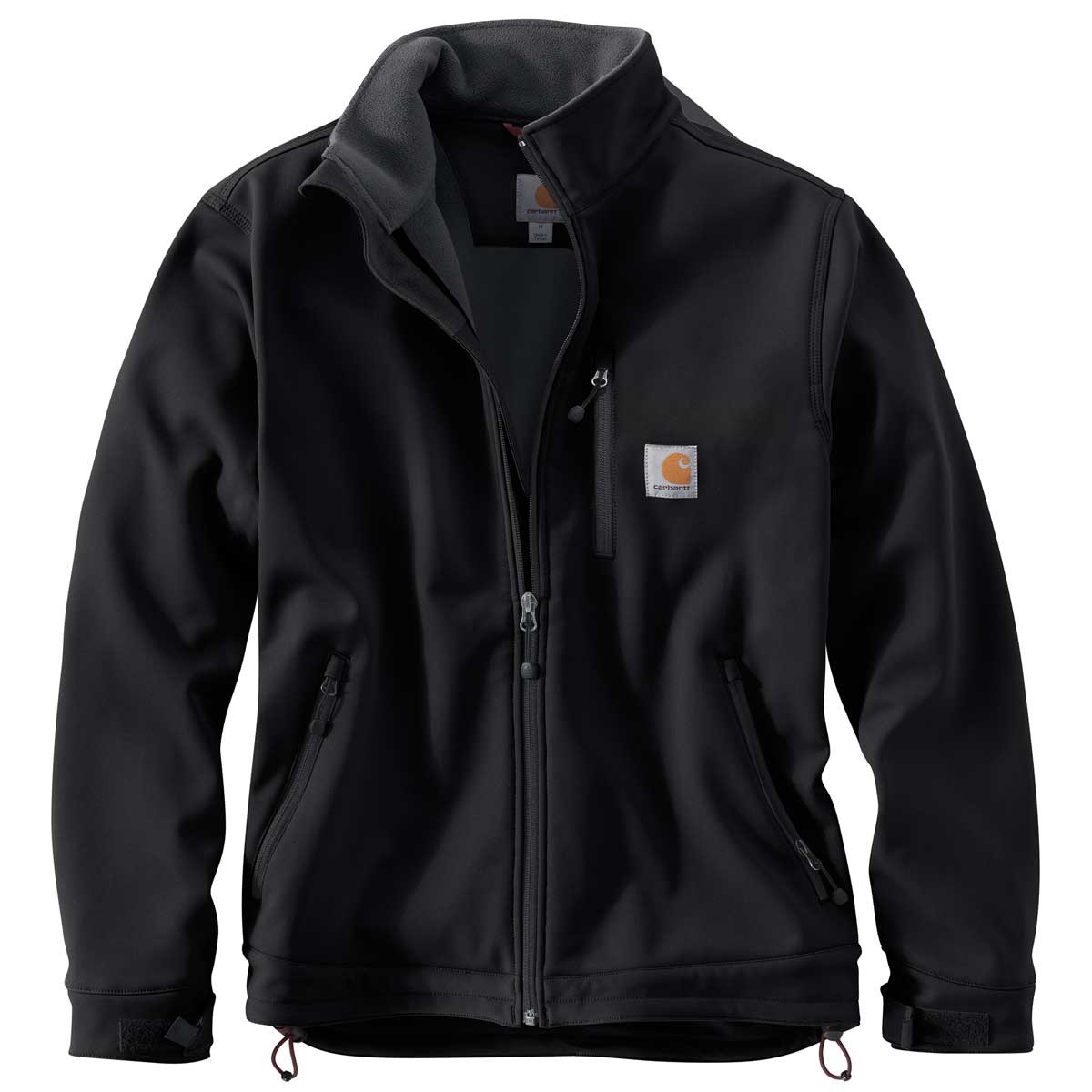 Black Carhartt 102199 Rain Defender Relaxed Fit Heavyweight Softshell Jacket