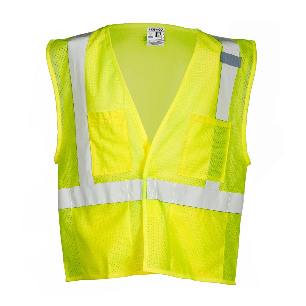 Lime Kishigo ANSI Class 2 Ultra-Cool 4 Pocket Hi-Vis Safety Vest