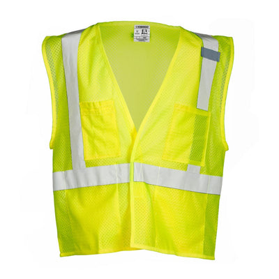 Lime Kishigo ANSI Class 2 Ultra-Cool 4 Pocket Hi-Vis Safety Vest