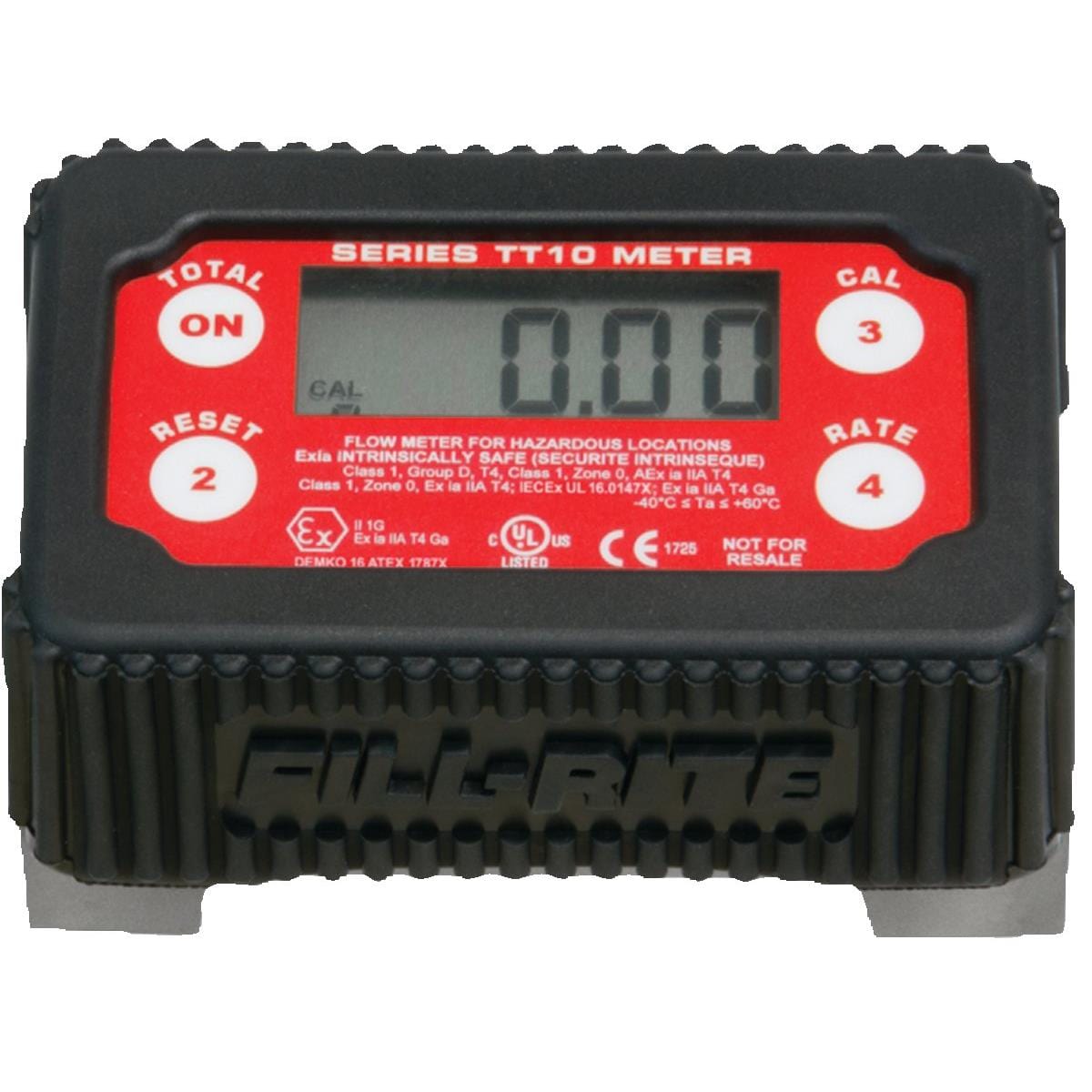 Fill-Rite Nickel-Plated Digital In-Line Turbine Meter