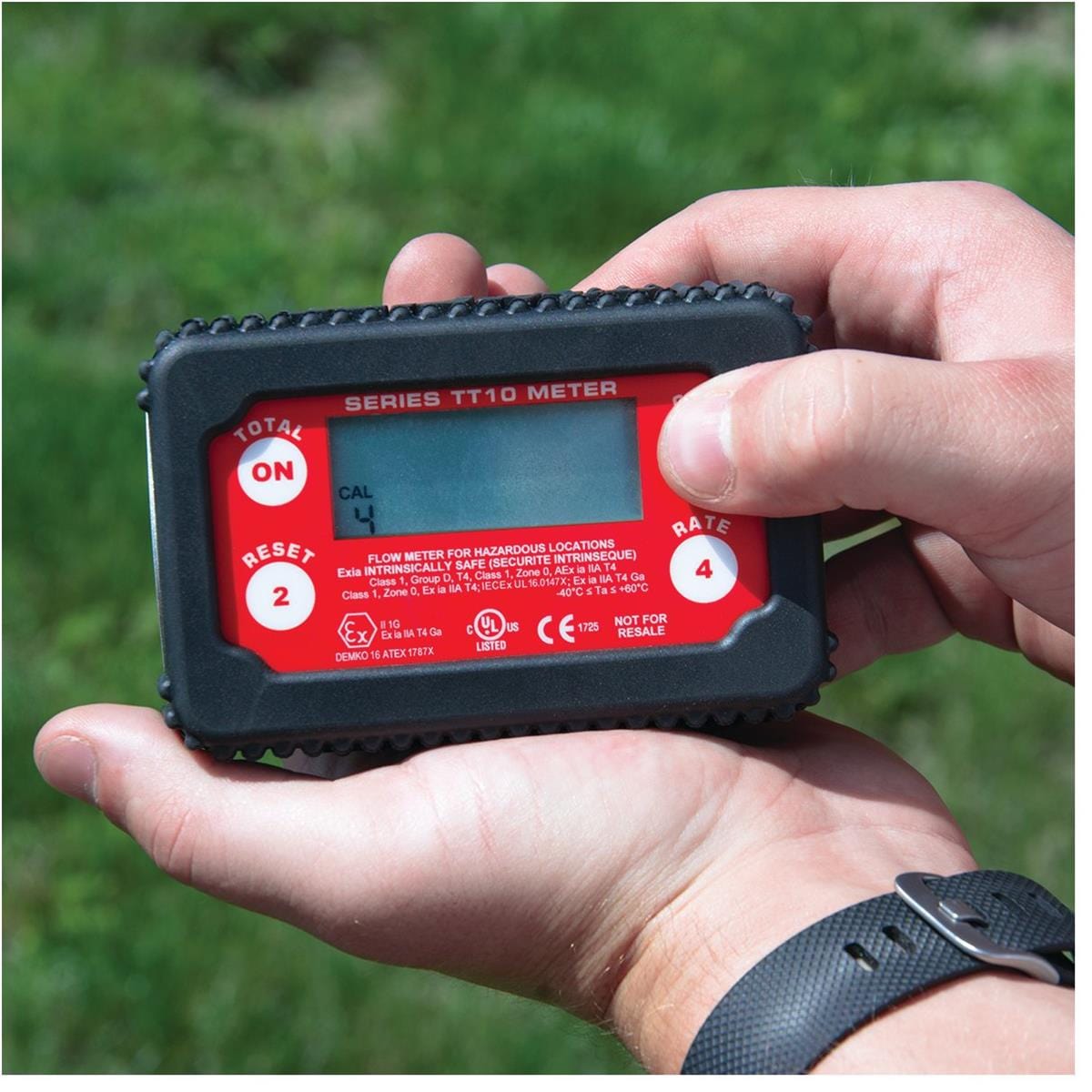 Fill-Rite Nickel-Plated Digital In-Line Turbine Meter