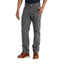 Carhartt Rugged Flex Relaxed Fit Canvas 5-Pocket Work Pant, Gravel and Hickory