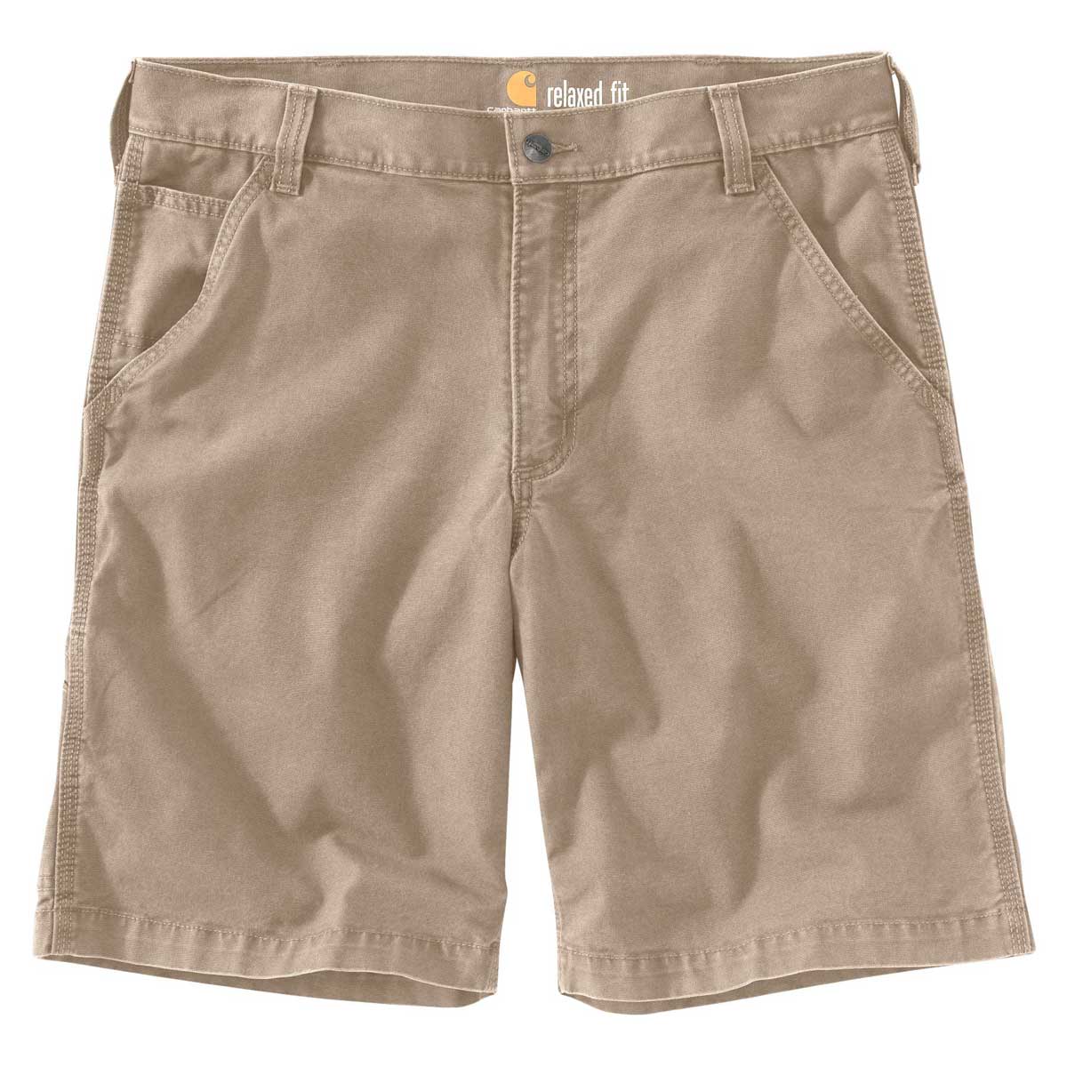 Tan Carhartt Rugged Flex Relaxed Fit Canvas Work Short