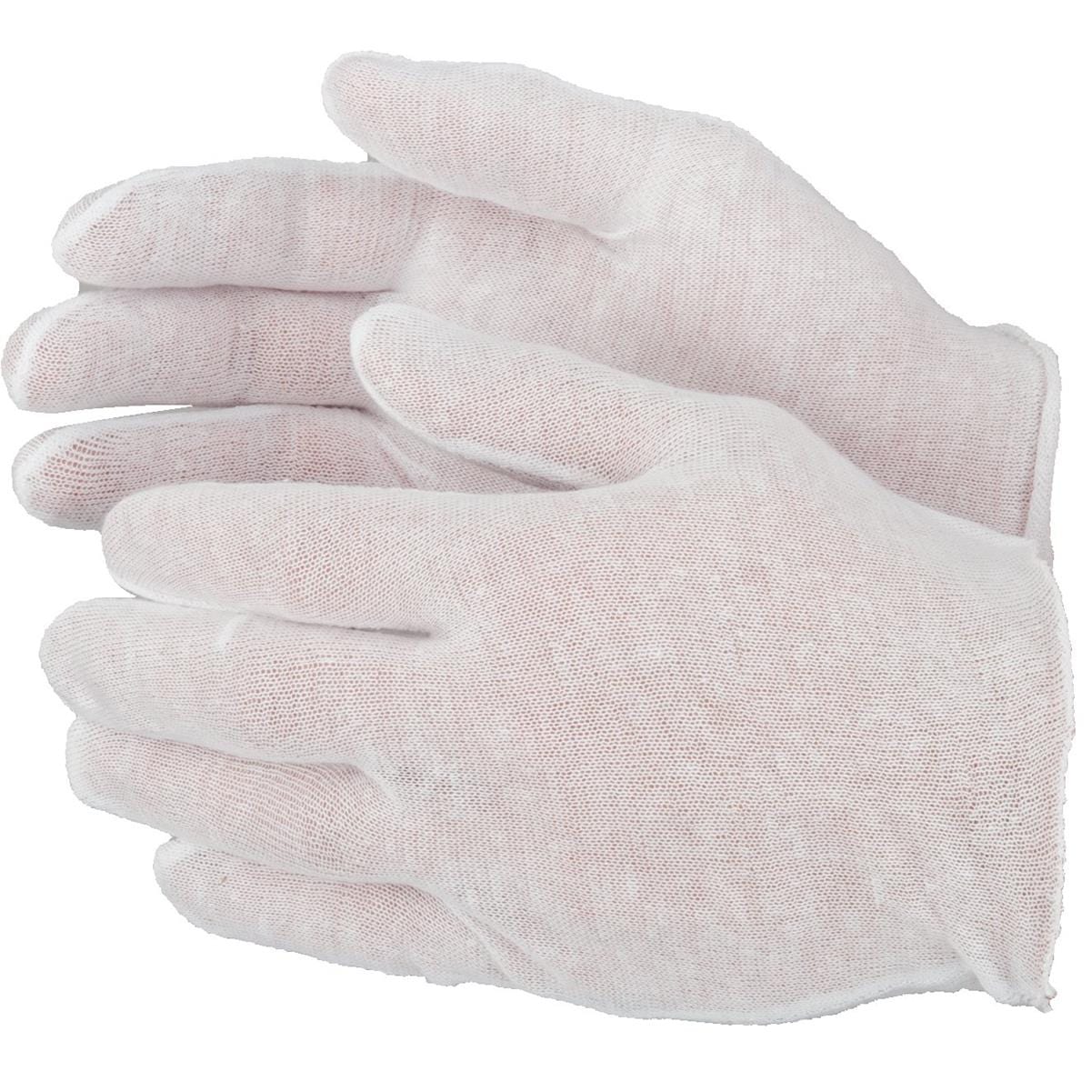 Disposable Cotton Glove Liners, Dozen Pair