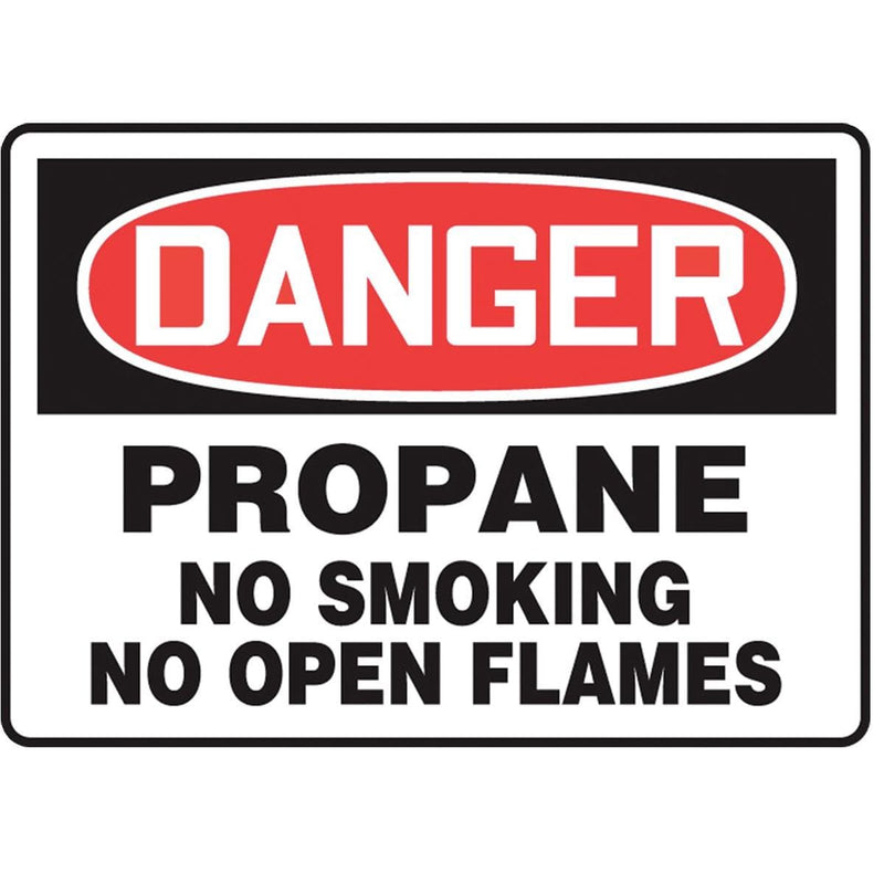 "Danger - Propane..." Warning Sign