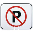 No Parking Traffic Cone Sign