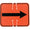 Reversible Arrow Traffic Cone Sign