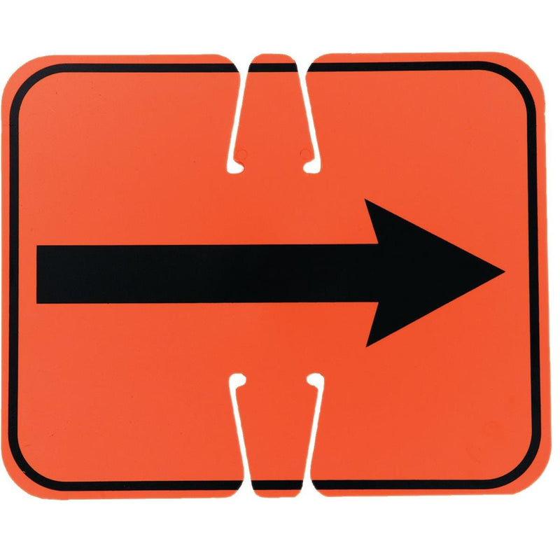 Reversible Arrow Traffic Cone Sign