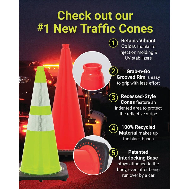 Revolution Series Non-Reflective Traffic Cones