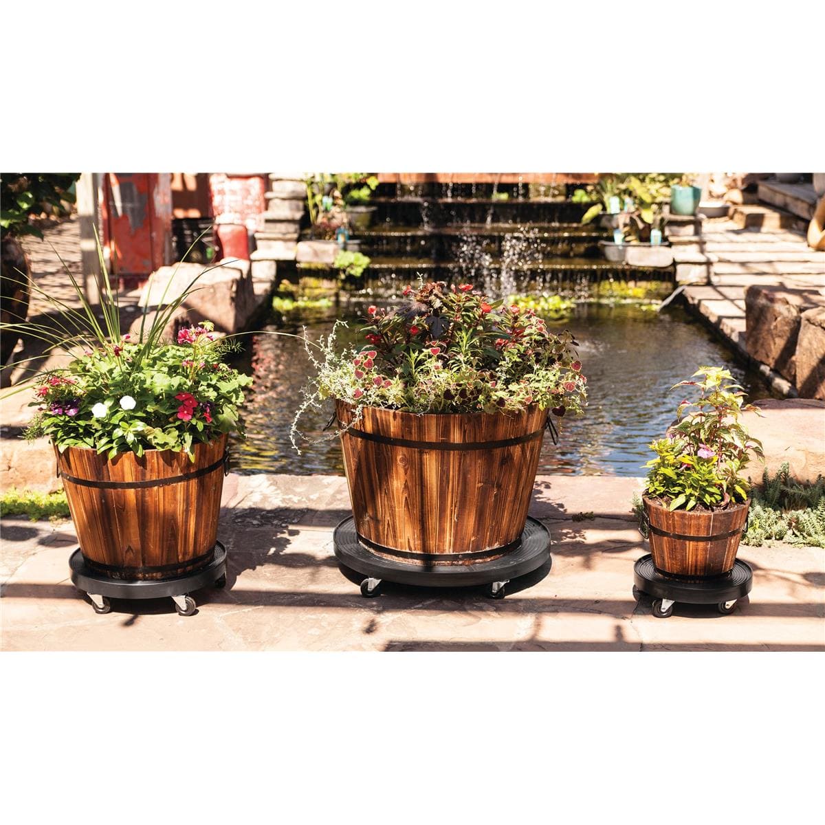 DeVault Plant Dollies with Drainage Hole