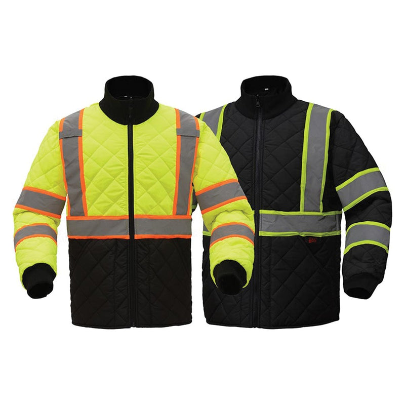 GSS Safety ANSI 3 Two Tone Quilted Reversible Hi-Vis Jacket