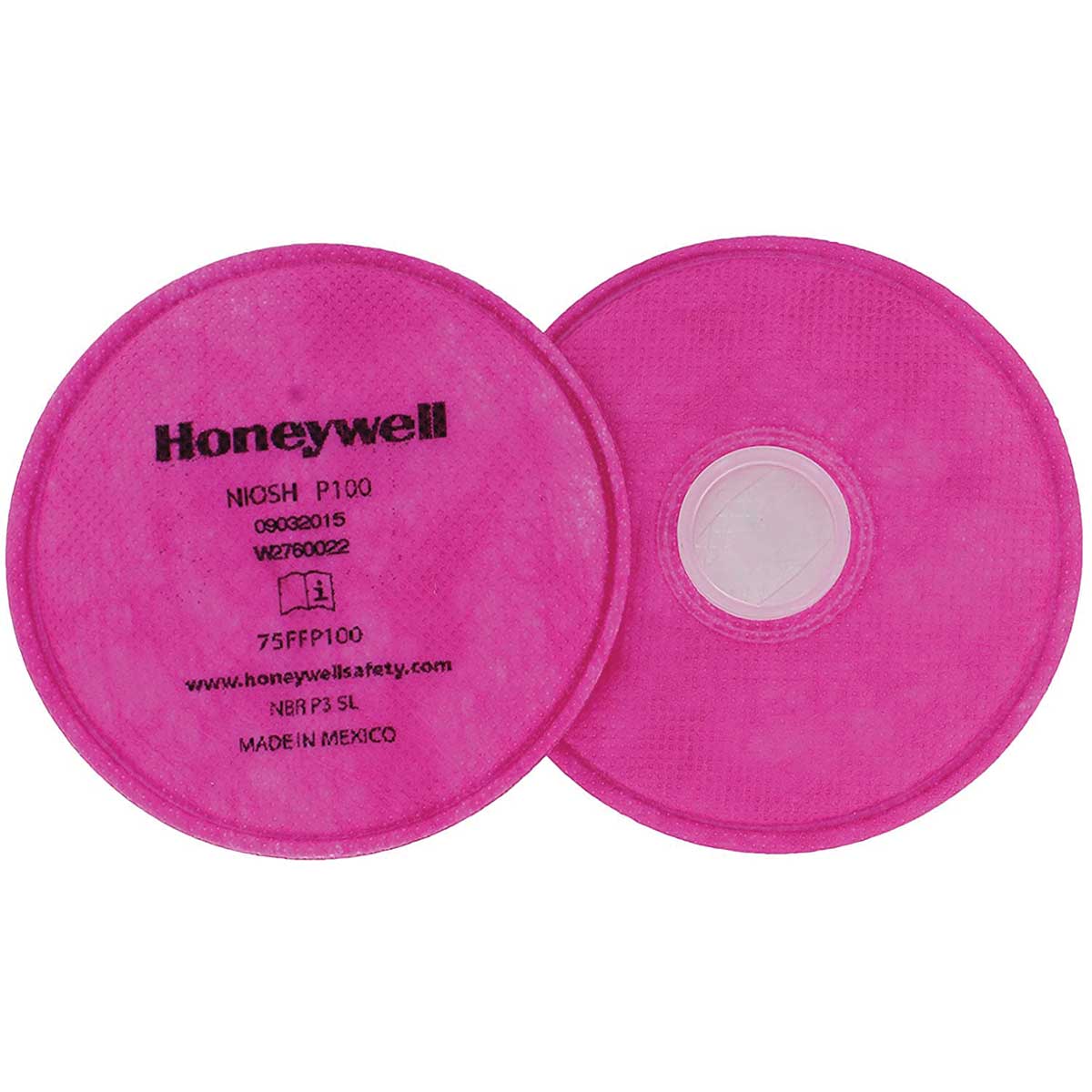 Honeywell North P100 Low Profile Particulate Filter, 1 Pair
