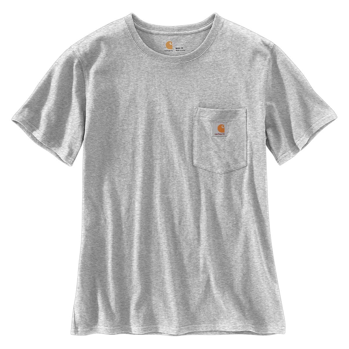 Heather Gray Carhartt Women's K87 Loose Fit Heavyweight Short-Sleeve Pocket T-Shirt