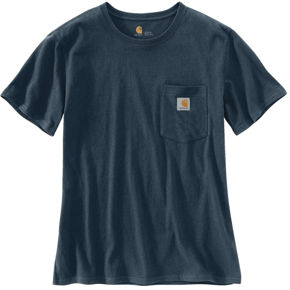 Navy Carhartt Women's K87 Loose Fit Heavyweight Short-Sleeve Pocket T-Shirt