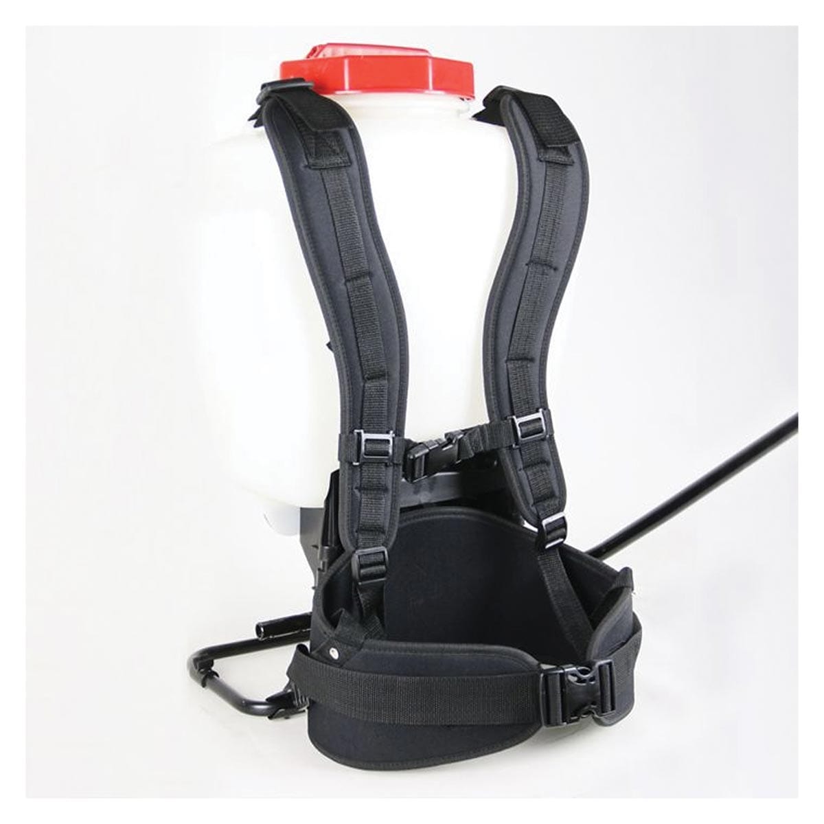 View of the shoulder harness of the Chapin 63950 4 Gallon Mixes on Exit Backpack Sprayer
