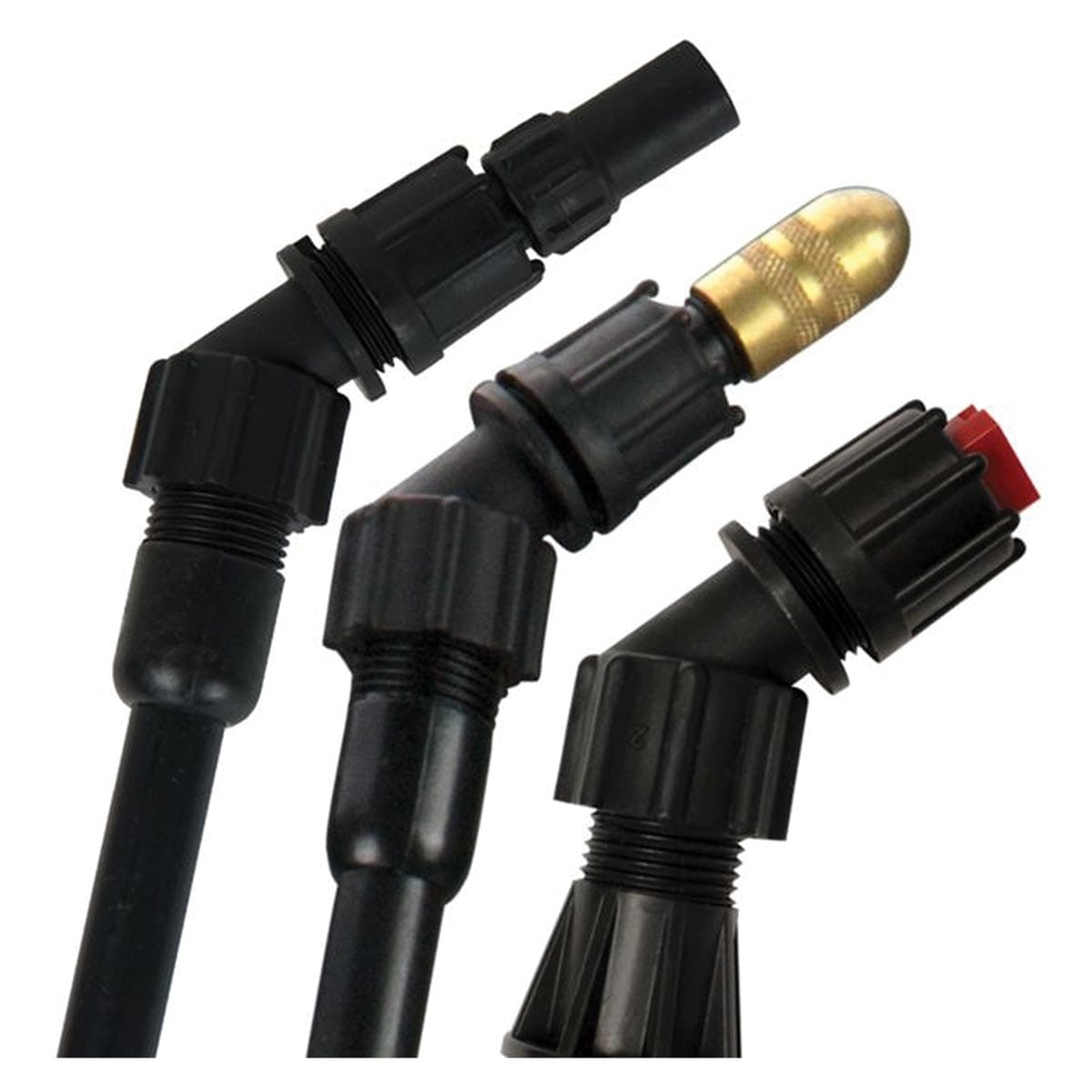 Image showing the three nozzle tips that come with the Chapin 63950 4 Gallon Mixes on Exit Backpack Sprayer