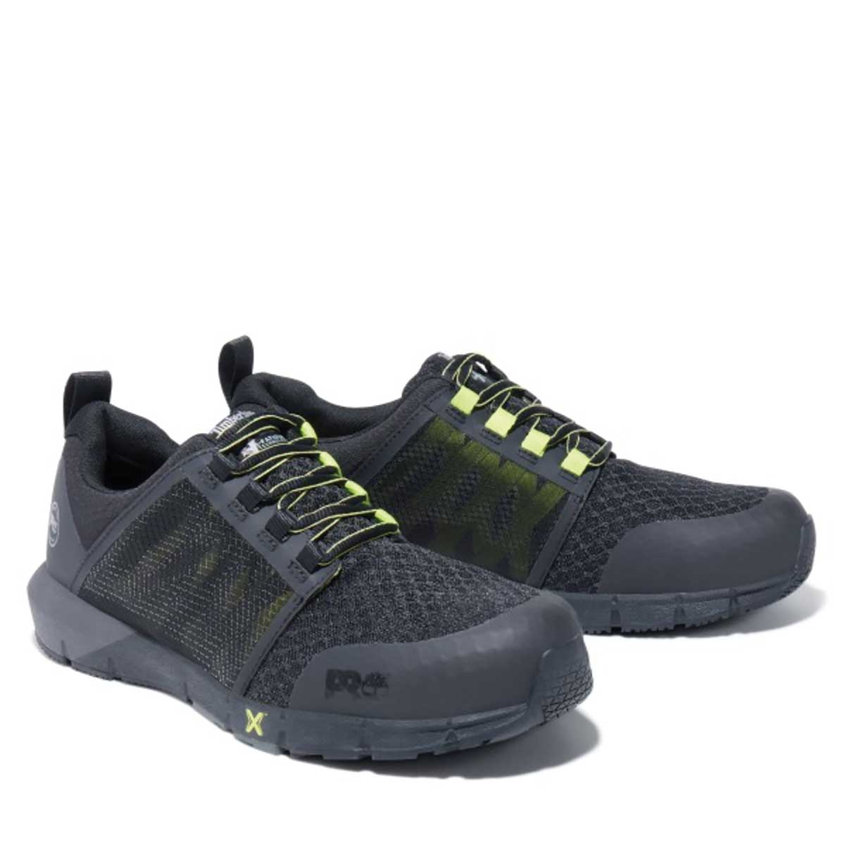 Black/Safety Yellow Timberland PRO Radius Composite Toe Athletic Shoe
