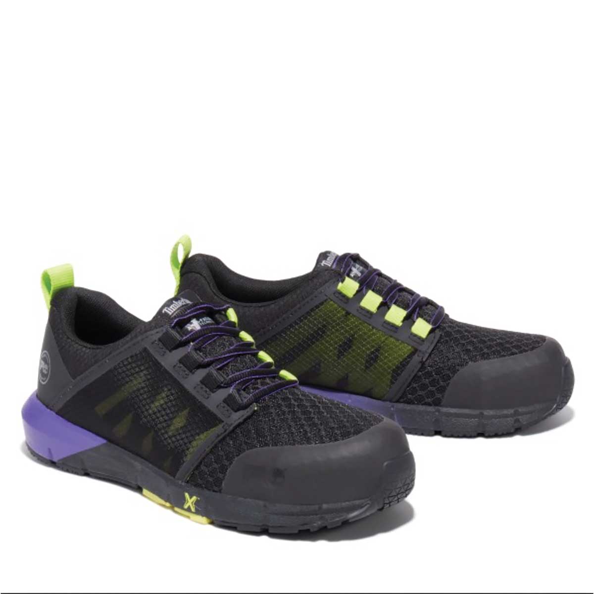 Black/Purple Timberland PRO Women's Radius Composite Toe Athletic Shoe