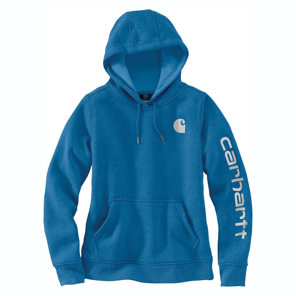 Carhartt Women's Relaxed Fit Midweight Logo Sleeve Hooded Sweatshirt - Limited Time Colors