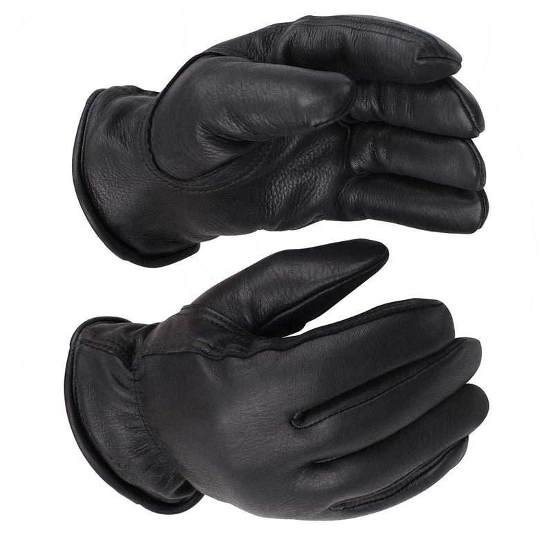 Kinco Lined Black Premium Deerskin Driver Gloves