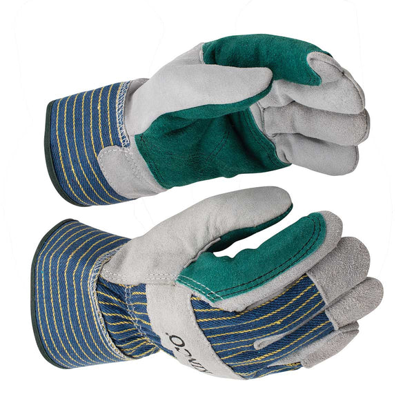 Kinco Suede Cowhide with Double-Palm Gloves & Safety Cuff | Gemplers
