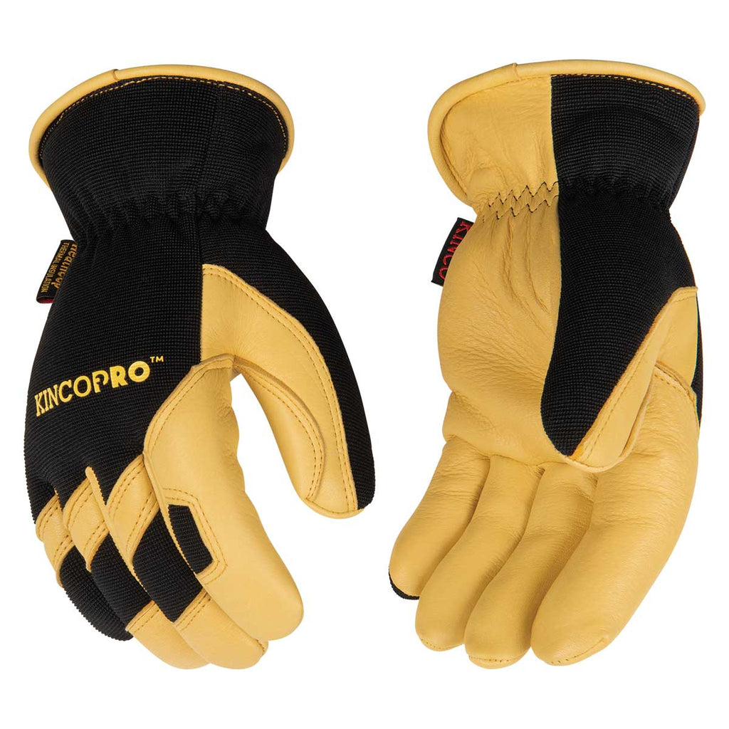 KincoPro Lined Premium Grain Deerskin & Synthetic Hybrid Gloves