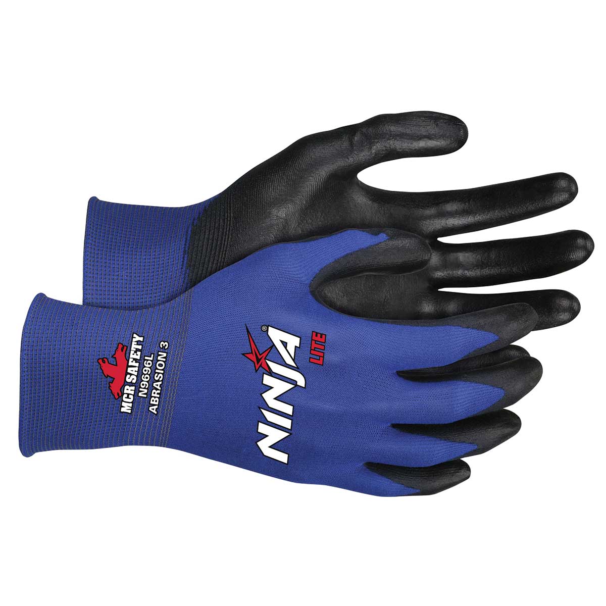 Ninja Lite 18 Gauge Blue Nylon Shell PU Coated Glove
