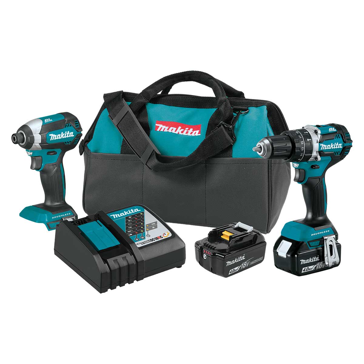 Makita XT269M 18V LXT® Lithium-Ion Brushless Cordless 2-Pc. Combo Kit (4.0Ah)