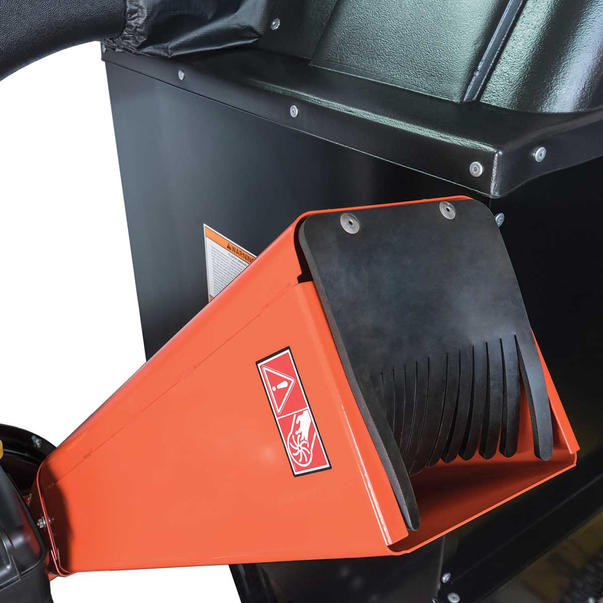 Closeup of Agri-Fab Hard Top Chip-N-Vac