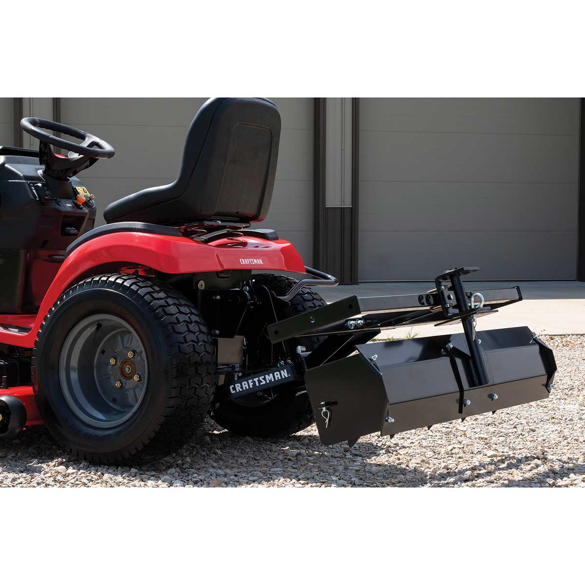 Agri-Fab Hitch Scraper Box In Use+++Agri-Fab Hitch Scraper Box In Use