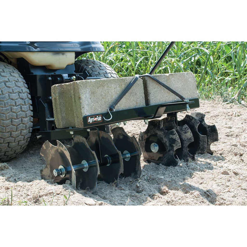 Agri-Fab Hitch Disc Cultivator In Use+++Agri-Fab Hitch Disc Cultivator In Use