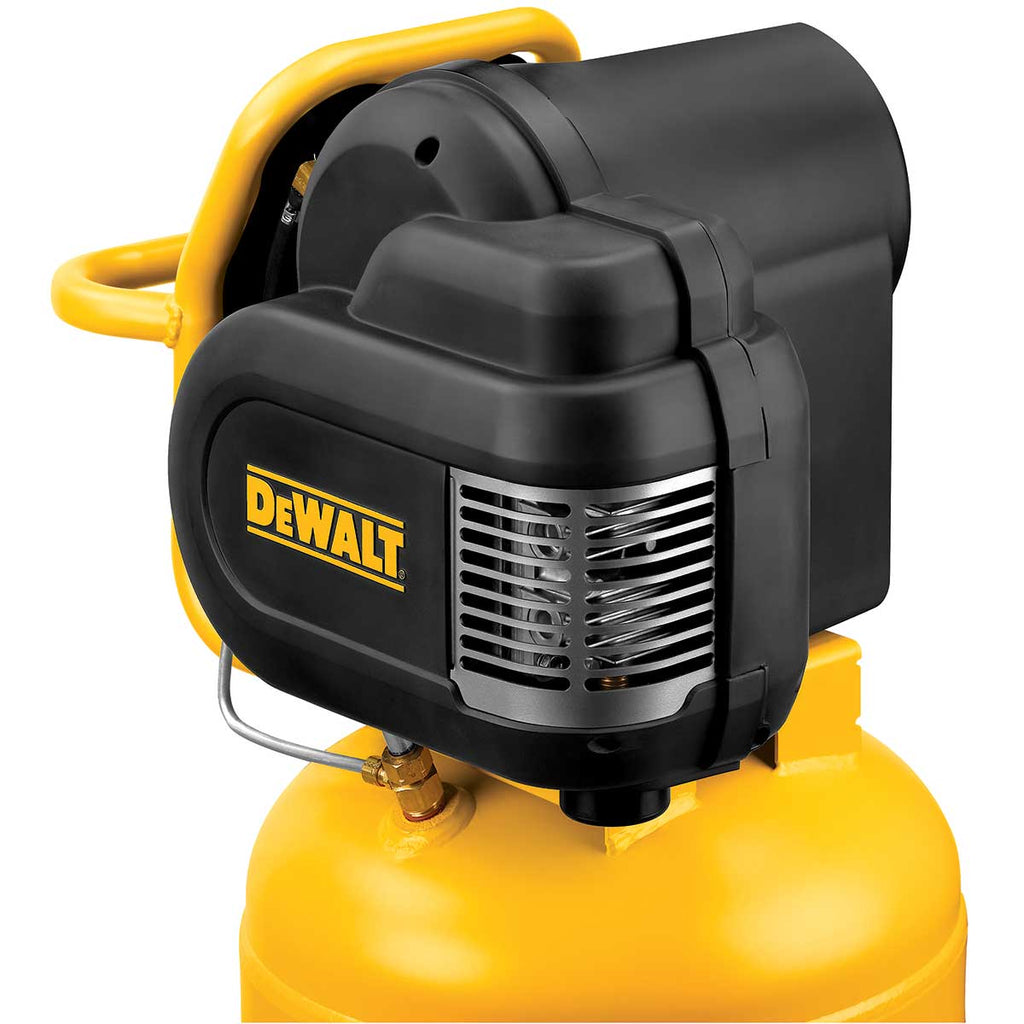 Closeup of DEWALT 15 gal, 200 PSI Workshop Compressor