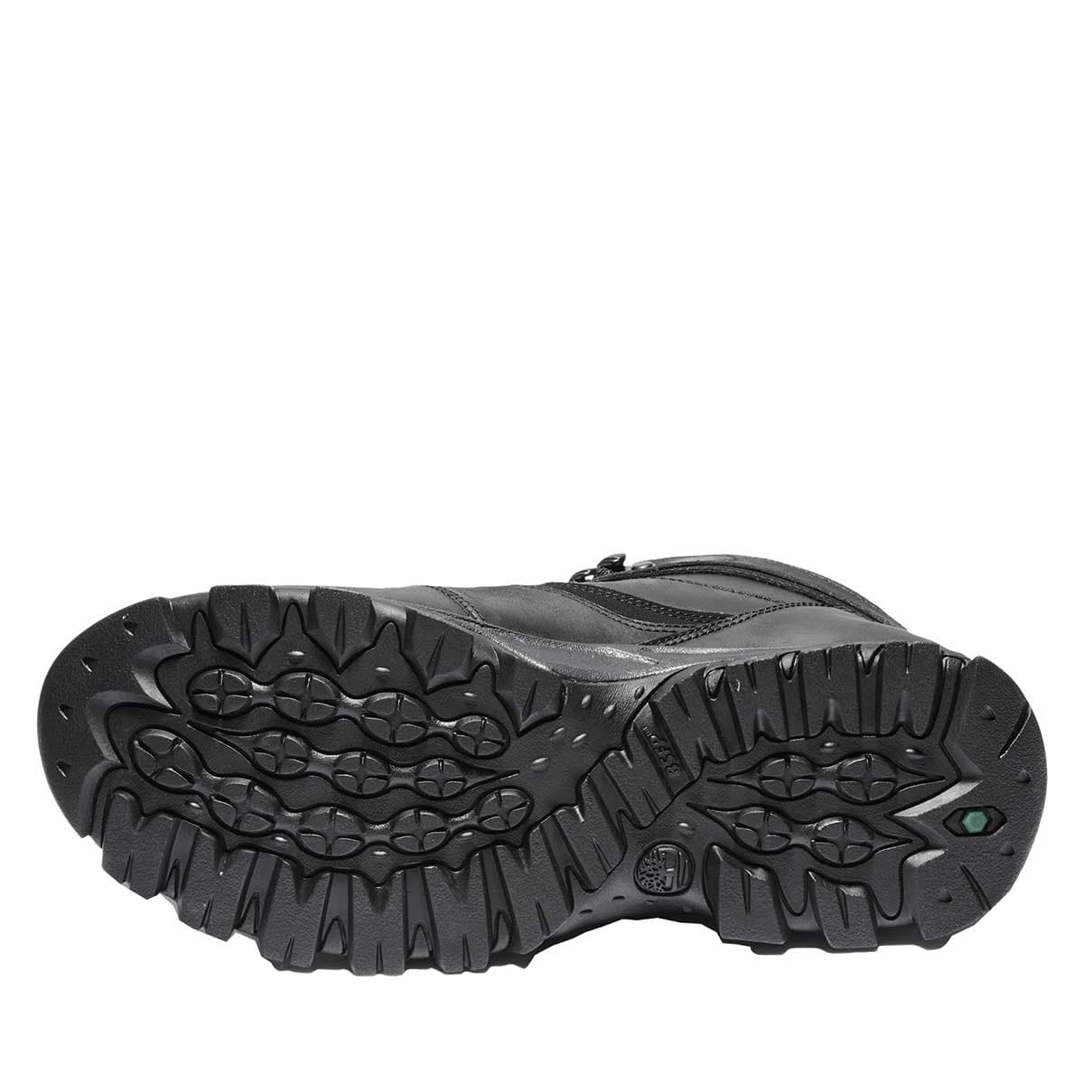 Image showing the sole of the black Timberland Tree Men's Mt. Maddsen Mid Waterproof Hiking Boots