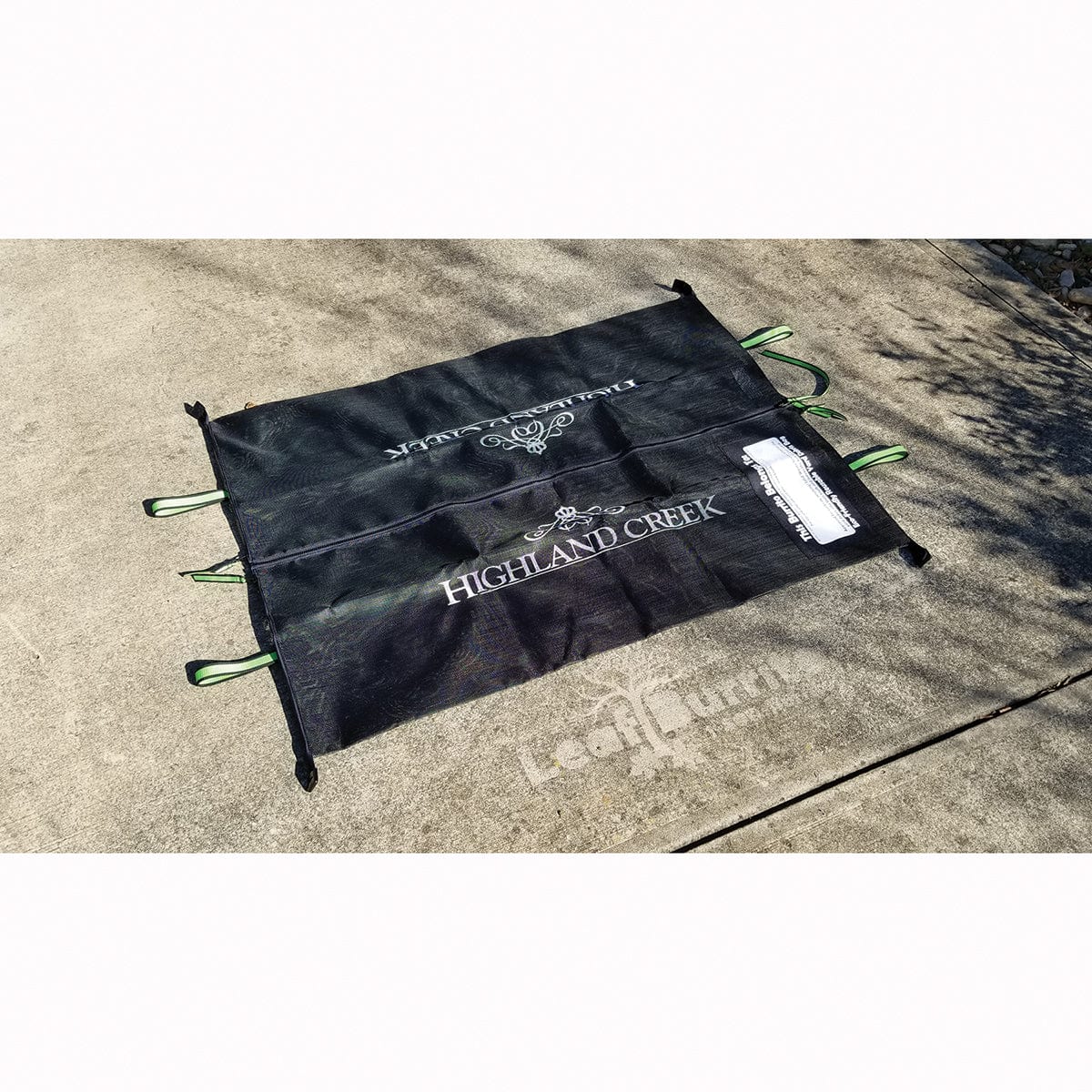 Custom Leaf Burrito Pack laid out on a driveway