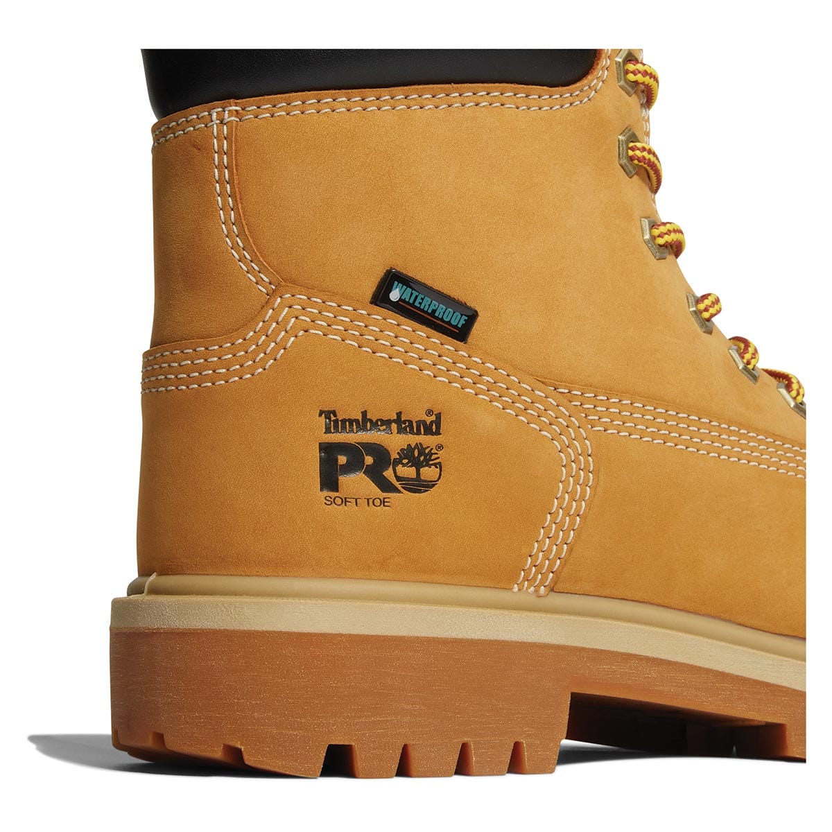 Wheat Timberland PRO Women's Direct Attach 6" Soft Toe Waterproof Boots