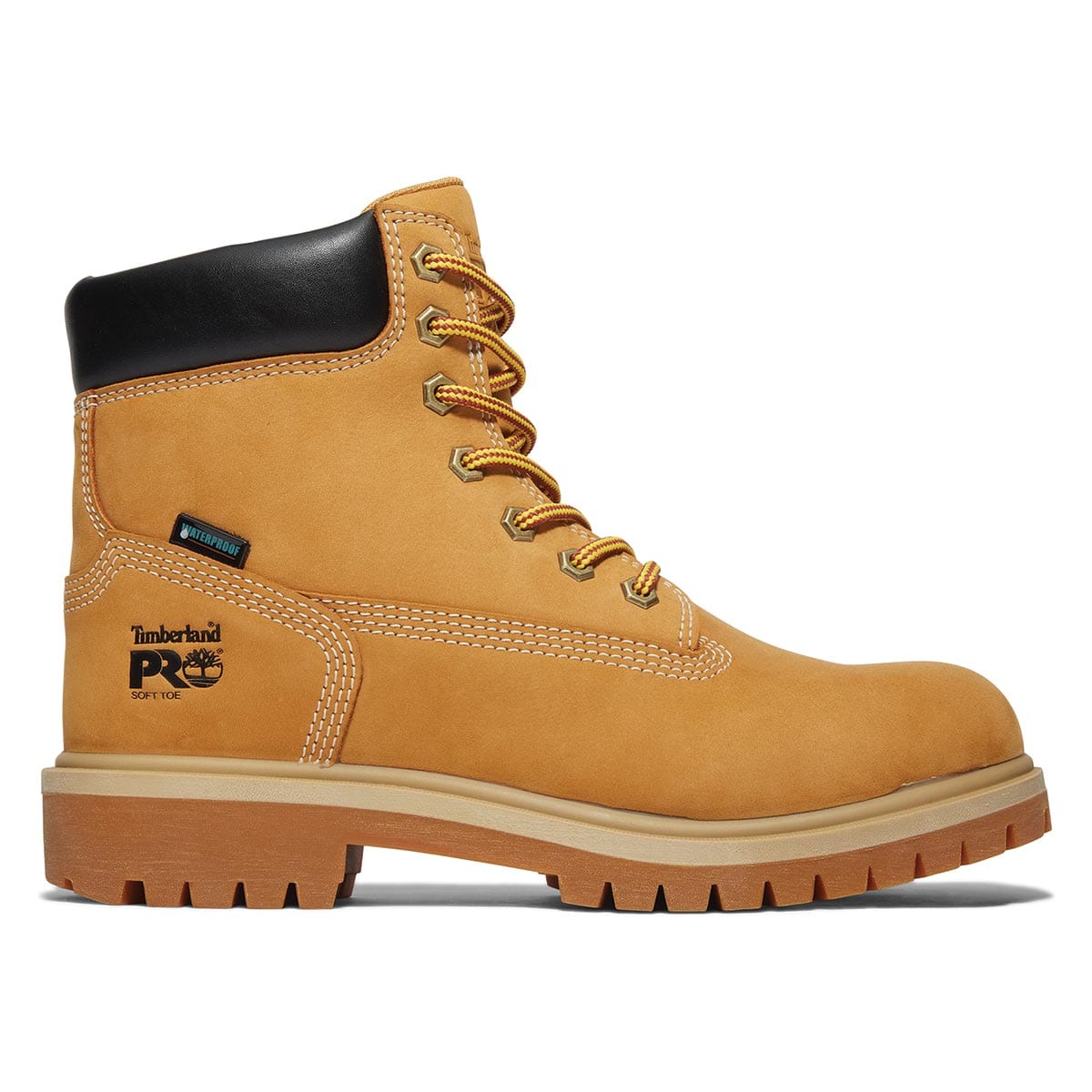 Wheat Timberland PRO Women's Direct Attach 6" Soft Toe Waterproof Boots