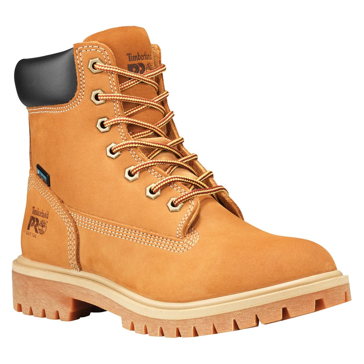 Wheat Timberland PRO Women's Direct Attach 6" Soft Toe Waterproof Boots