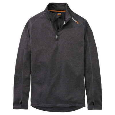 Heather Gray Timberland PRO Men's Understory Quarter-Zip Fleece Shirt