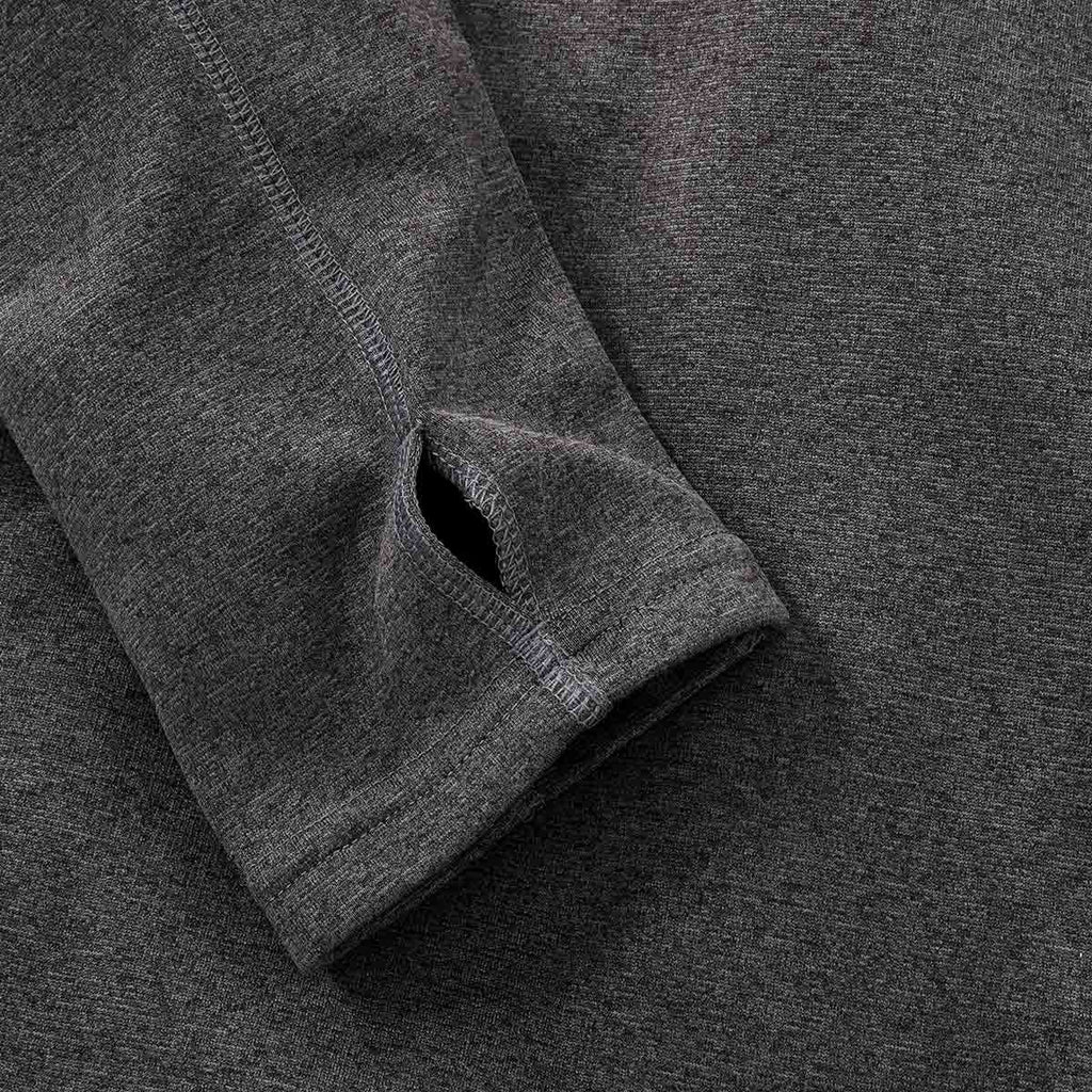 Image showing the sleeve thumb hole of the Timberland PRO Men's Understory Quarter-Zip Fleece Shirt