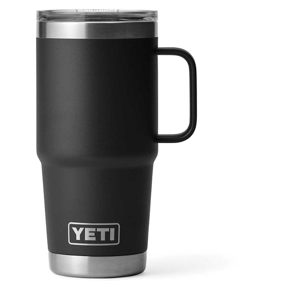 YETI Rambler 20 Oz Travel Mug with StrongHold Lid in Charcoal