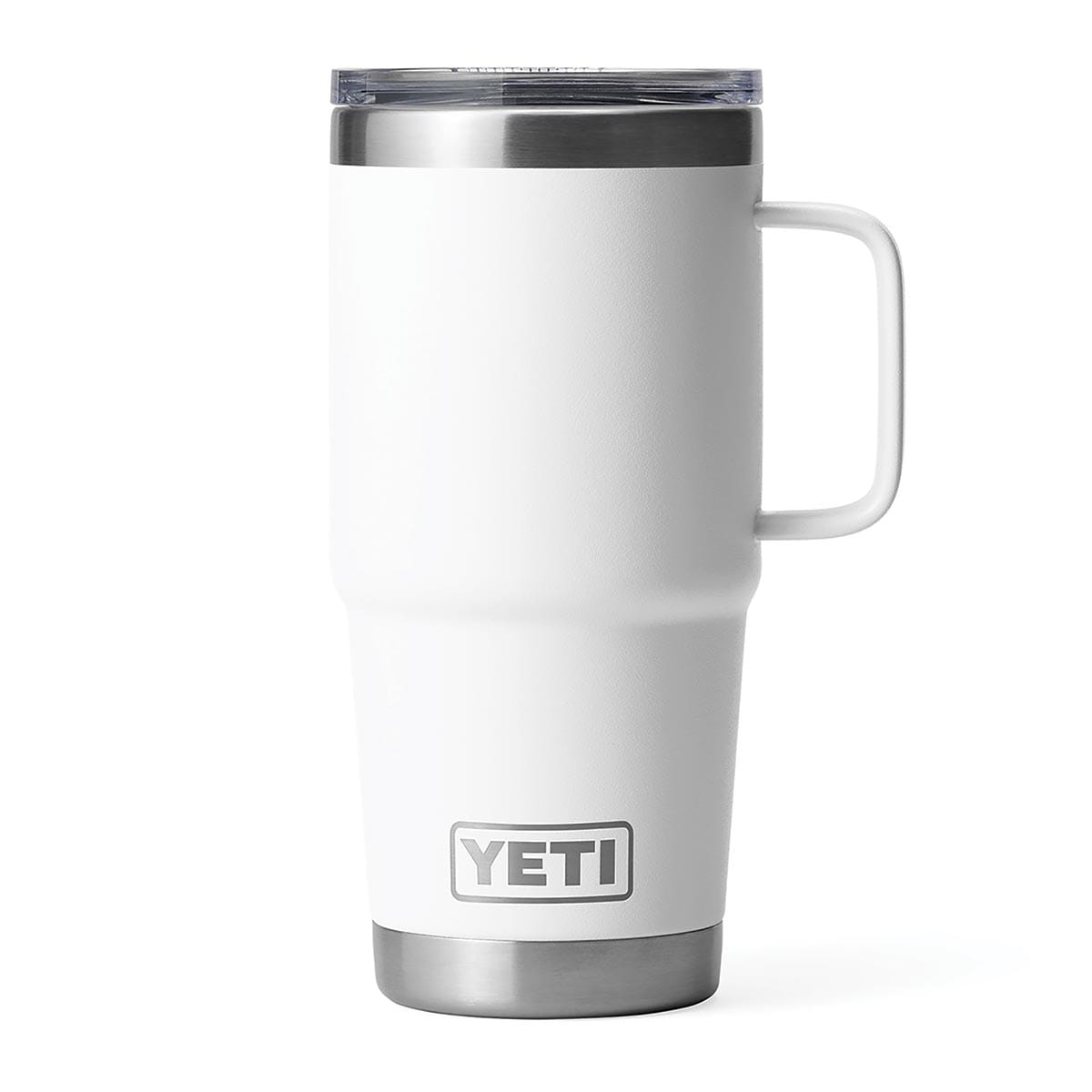 White YETI Rambler 20 oz Travel Mug