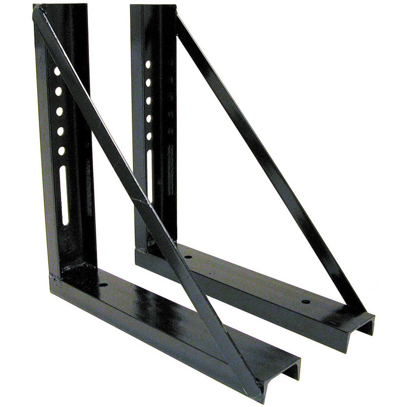 Buyers Products 18x18" Welded Black Formed Steel Mounting Brackets