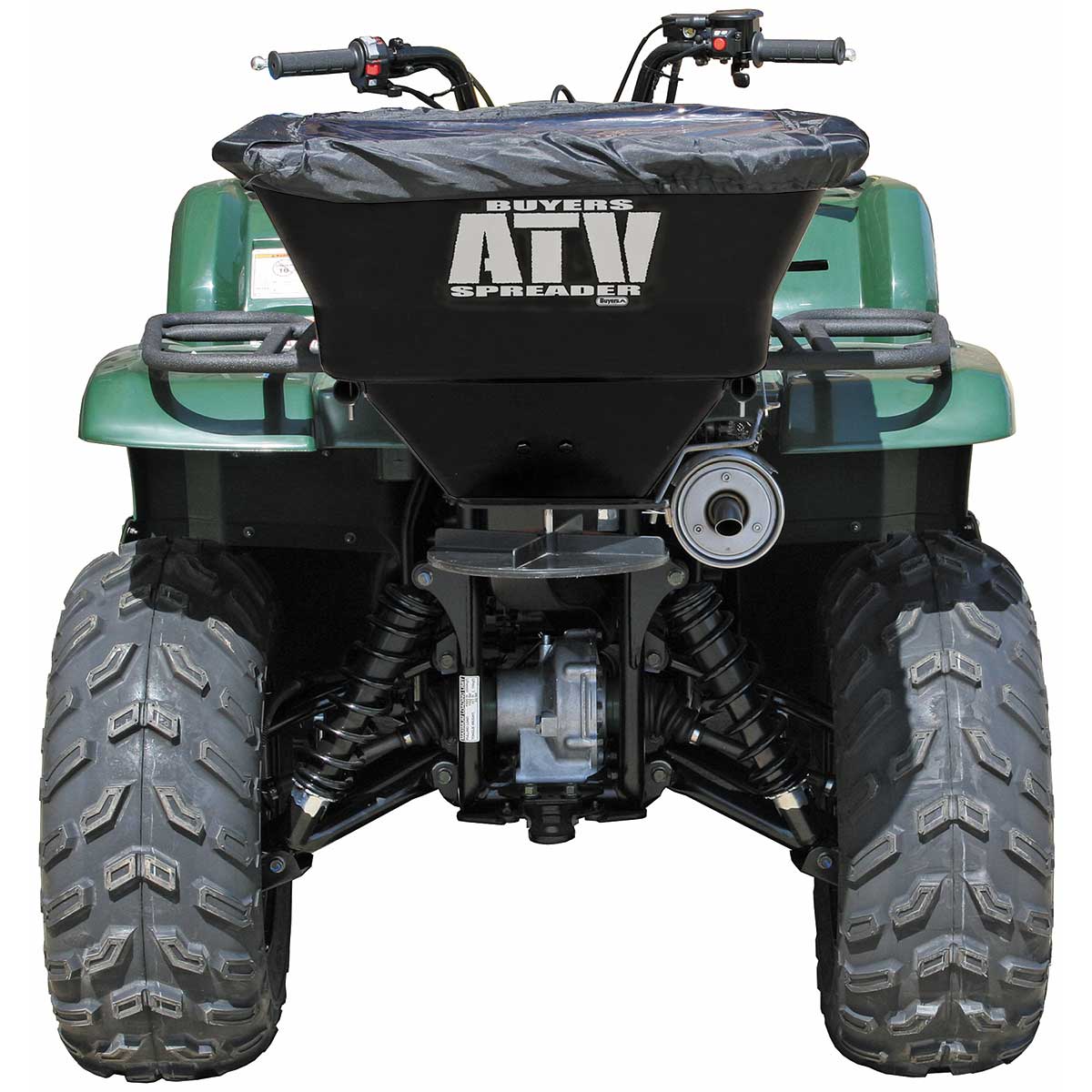 Buyers Products Horizontal Mount ATV Spreader, 100 Pound Capacity