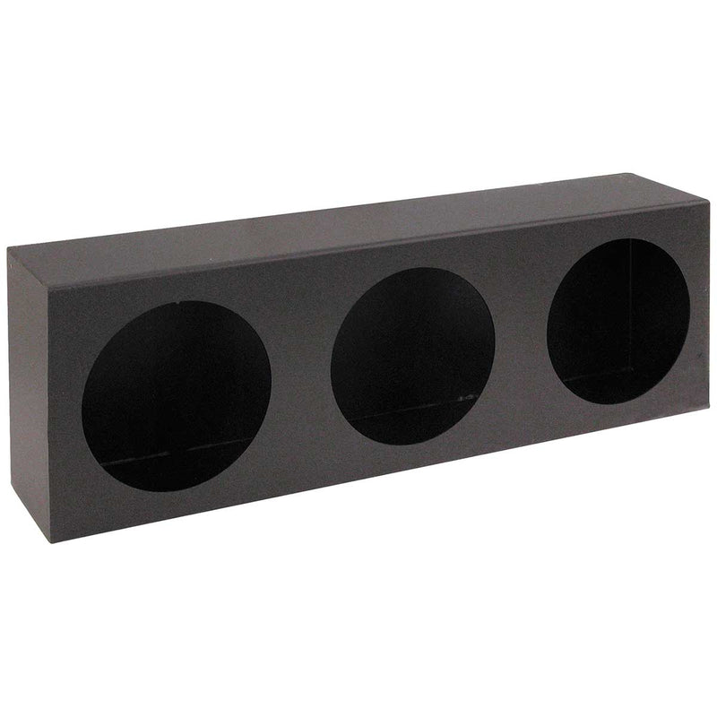 Buyers Products Triple Round Light Box Black Powder Coated Steel