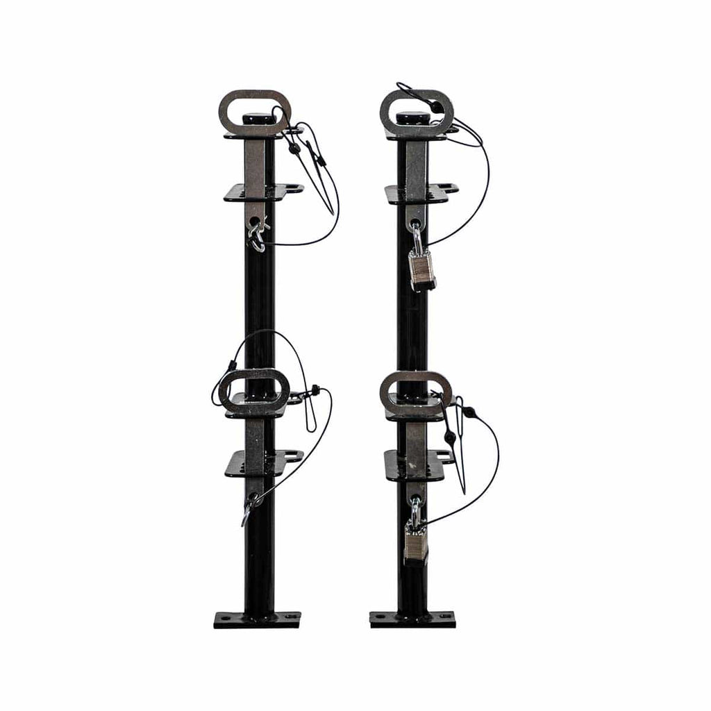 Buyers Products  2 Position Channel-Style Lockable Trimmer Rack for Open Landscape Trailers