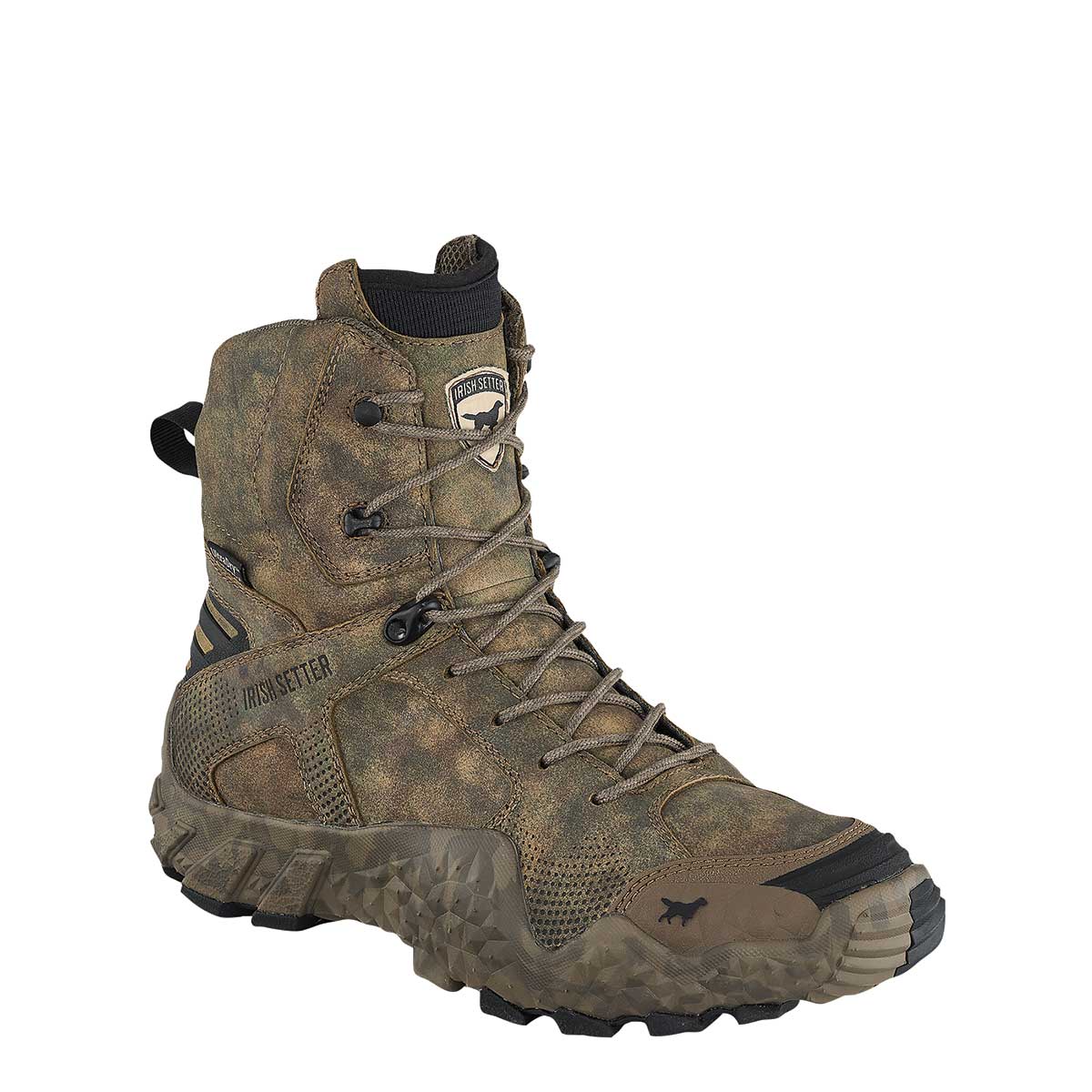 Irish Setter Men's VaprTrek 8" Waterproof Camo Leather Boots